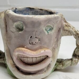 Handcrafted Ceramic Face Mug